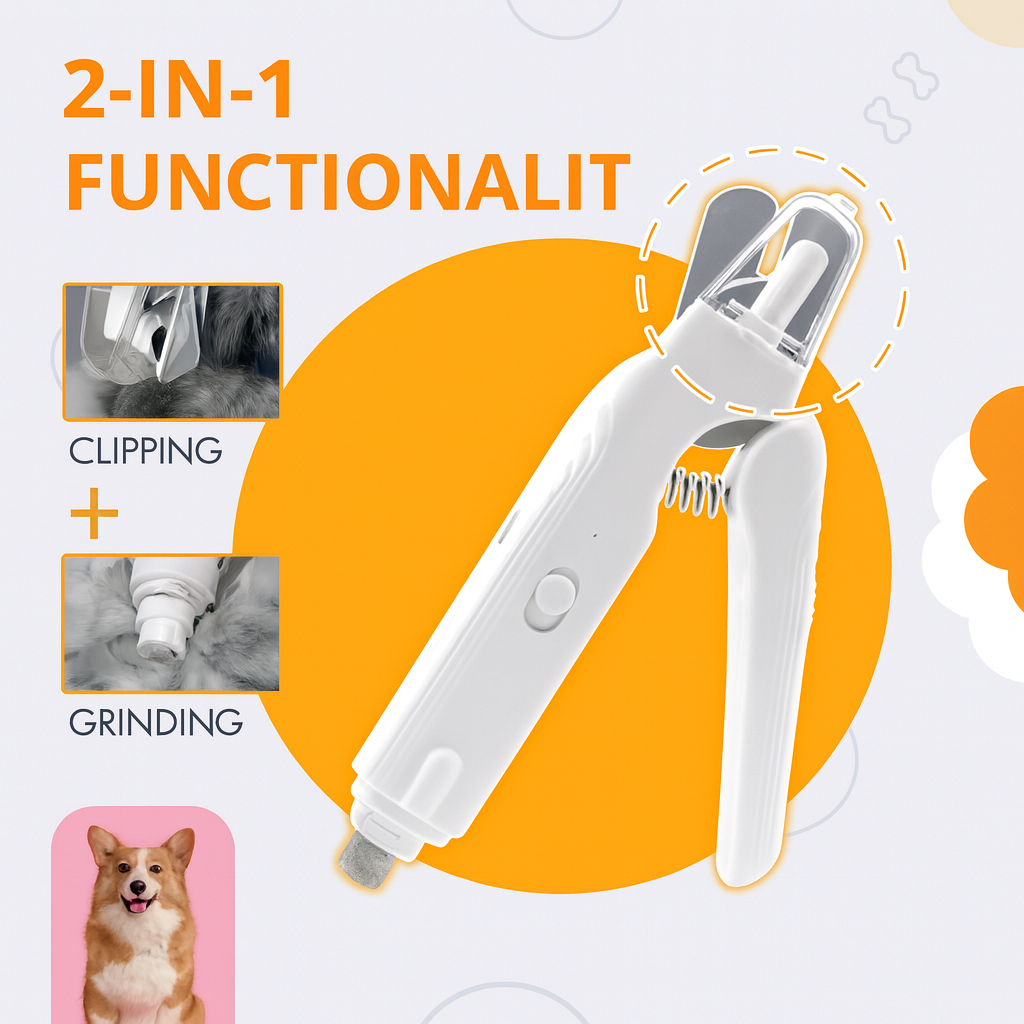 LumiPaw™ 2-in-1 LED Pet Nail Trimmer & Grinder